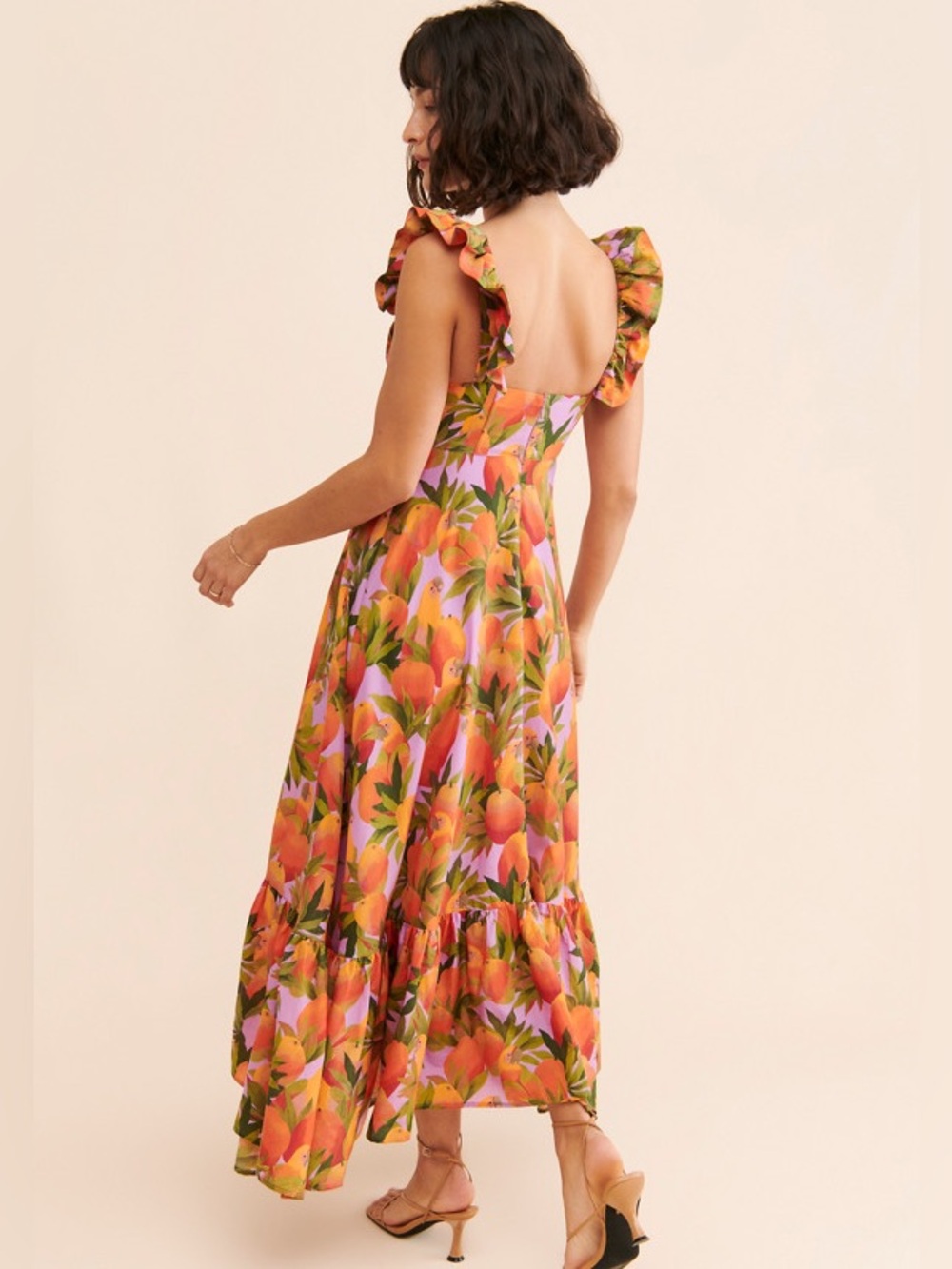 FARM Rio Mango Macaws Ruffle Cotton
Blend Maxi Dress - Picture 2 of 16